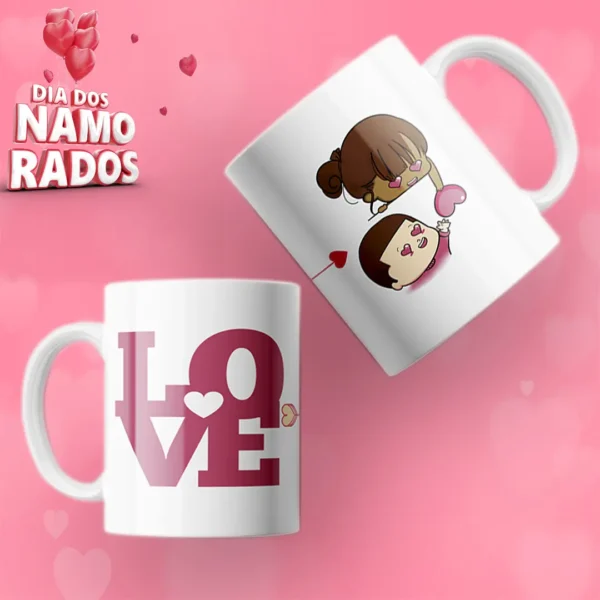 Coleção Amor em Caneca - Arquivos de Dia dos Namorados