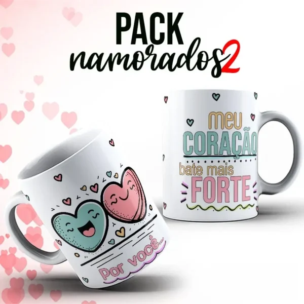 Kit de Designs p/ Sublimação em Canecas - Dia dos Namorados - Imagem 8