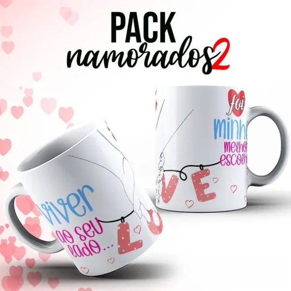 Kit de Designs p/ Sublimação em Canecas - Dia dos Namorados - Imagem 4