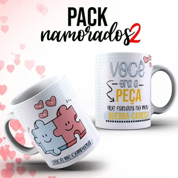 Kit de Designs p/ Sublimação em Canecas - Dia dos Namorados - Imagem 2
