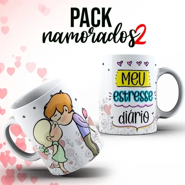 Kit de Designs p/ Sublimação em Canecas - Dia dos Namorados - Imagem 9
