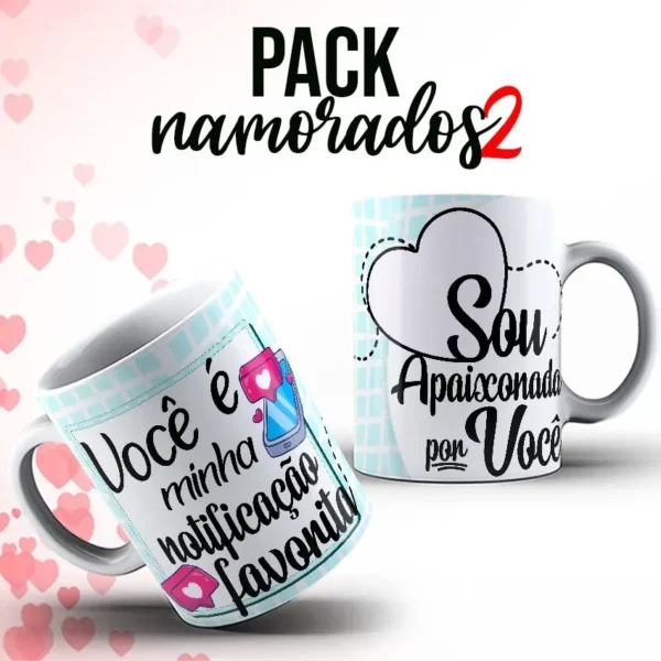 Kit de Designs p/ Sublimação em Canecas - Dia dos Namorados