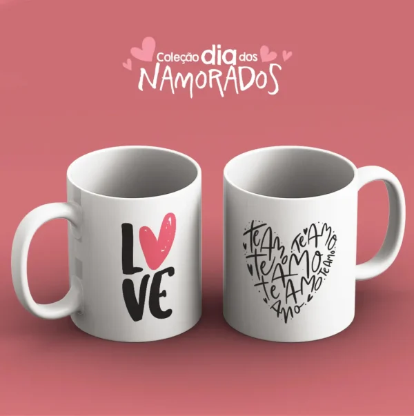 Canecas para Namorados - Kit Digital com 52 Artes em JPG - Imagem 8