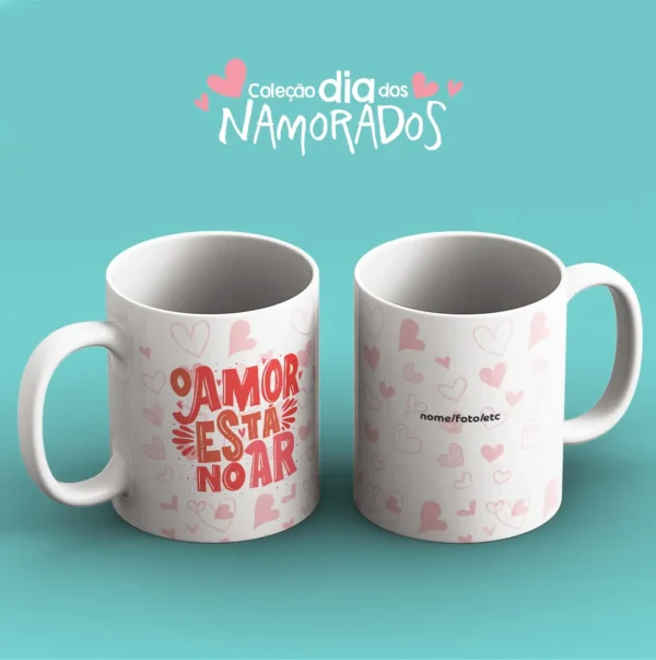 Canecas para Namorados - Kit Digital com 52 Artes em JPG - Imagem 5