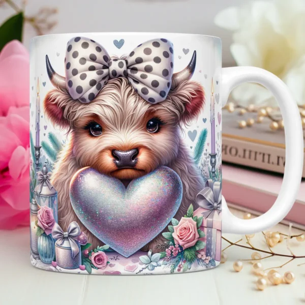 Kit de Artes 3D Vaquinhas para Canecas - Especial Dia dos Namorados - Imagem 5