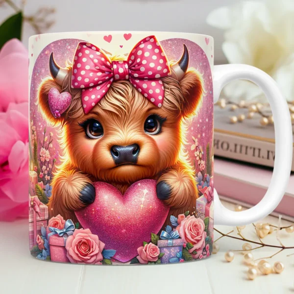 Kit de Artes 3D Vaquinhas para Canecas - Especial Dia dos Namorados - Imagem 9