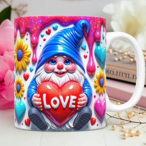 Dia dos Namorados: Artes Criativas de Gnomos para Canecas - Imagem 3