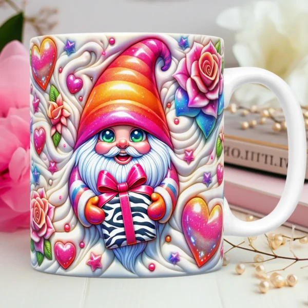 Dia dos Namorados: Artes Criativas de Gnomos para Canecas - Imagem 4
