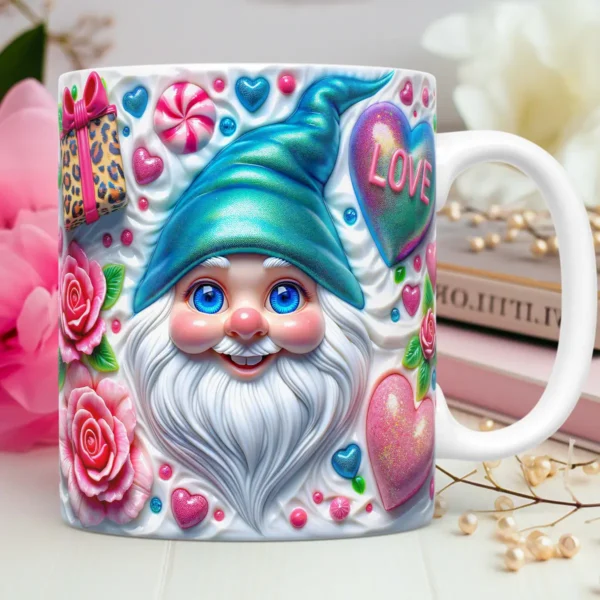 Dia dos Namorados: Artes Criativas de Gnomos para Canecas - Imagem 6