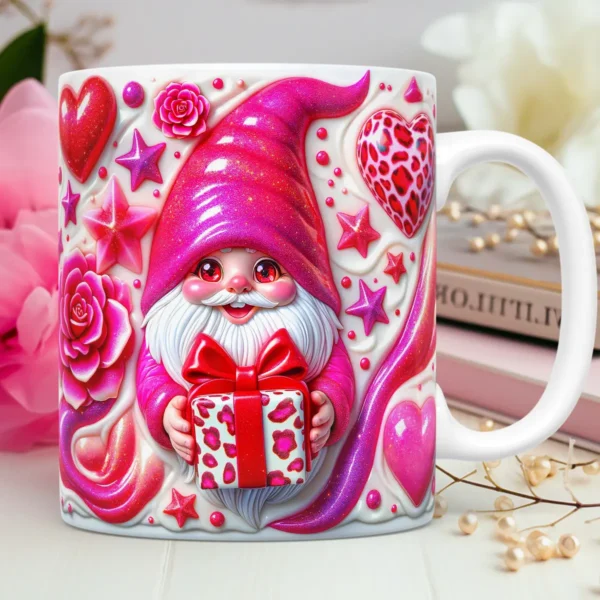 Dia dos Namorados: Artes Criativas de Gnomos para Canecas - Imagem 7