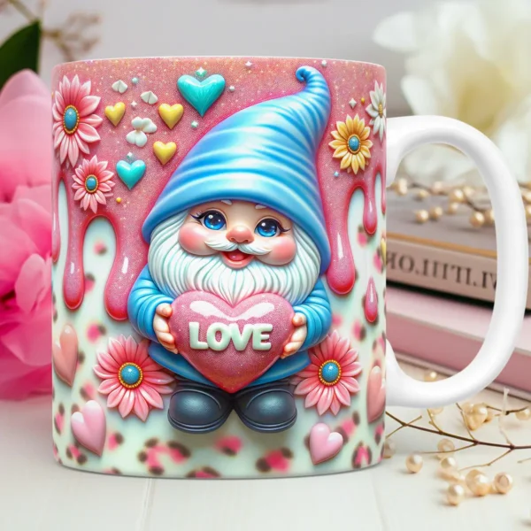 Dia dos Namorados: Artes Criativas de Gnomos para Canecas - Imagem 8