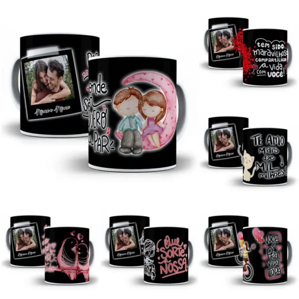 Templates de Dia dos Namorados para Caneca em Photoshop