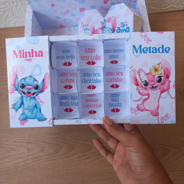 Pack PDF Caixinhas Stitch Para Surpresa de Dia dos Namorados - Imagem 6