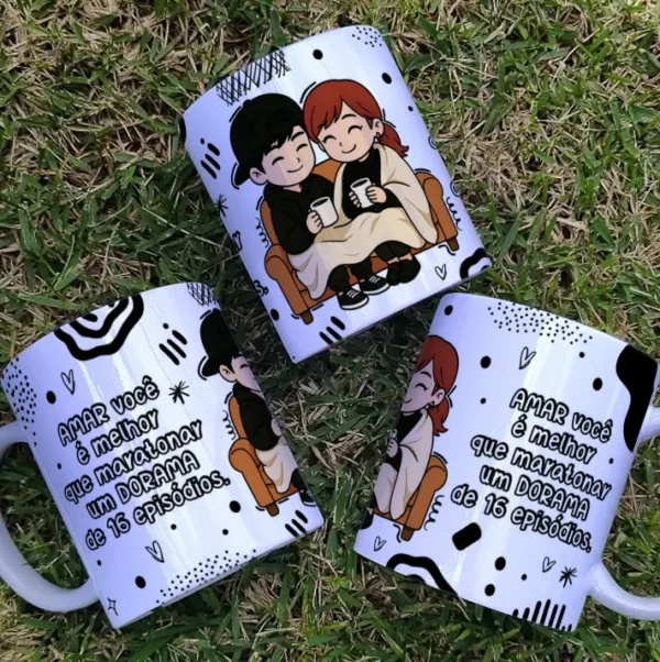 Coleção Romântica Dorama para Canecas - DIY Dia dos Namorados - Imagem 4