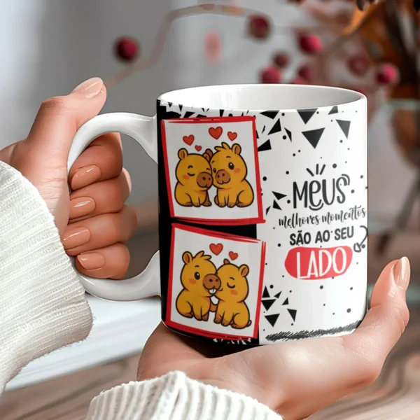 Estampas de Capivara Caneca - Dia dos Namorados Fofo - Imagem 4