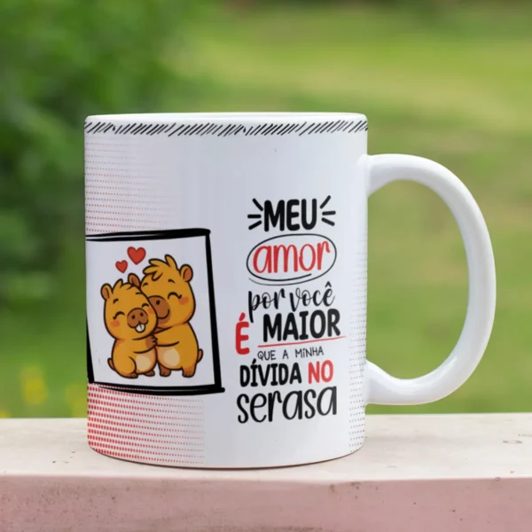 Estampas de Capivara Caneca - Dia dos Namorados Fofo - Imagem 5