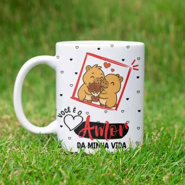 Estampas de Capivara Caneca - Dia dos Namorados Fofo - Imagem 3
