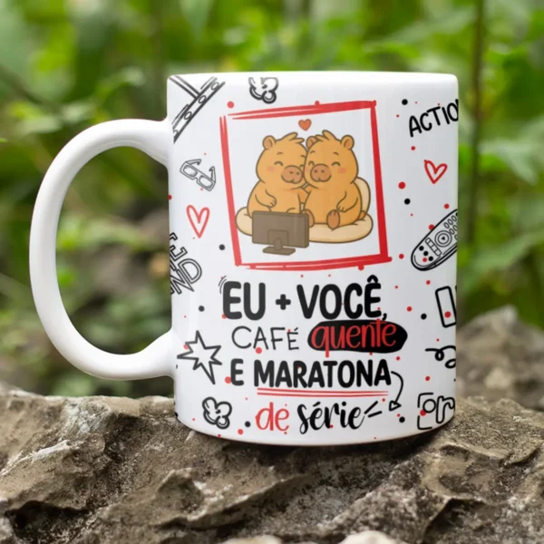 Estampas de Capivara Caneca - Dia dos Namorados Fofo - Imagem 8