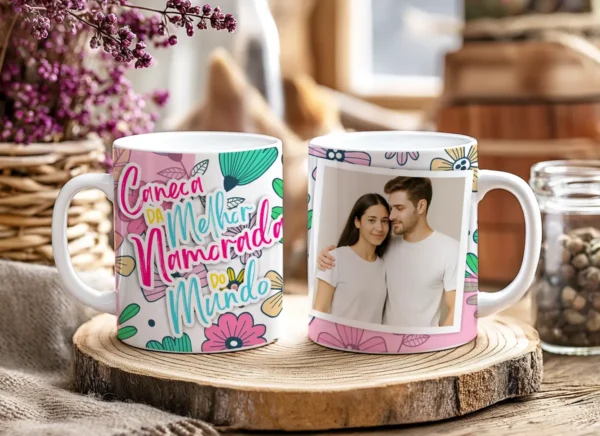 Canecas Personalizadas Dia dos Namorados Edite com Seu Toque - Imagem 4