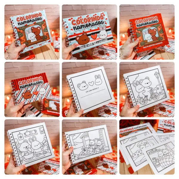 Criativo Livro para Colorir do Dia dos Namorados em PDF
