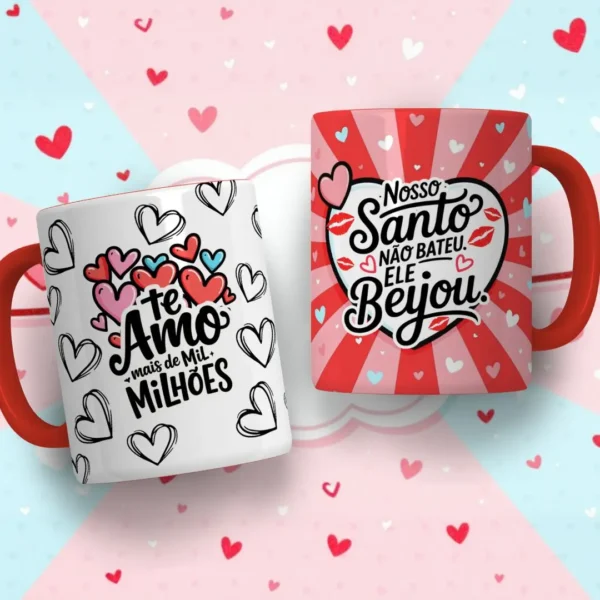 Celebre o Amor com 30 Artes para Caneca e Tubolata - JPG - Imagem 9
