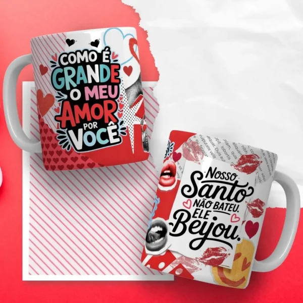 Celebre o Amor com 30 Artes para Caneca e Tubolata - JPG - Imagem 5