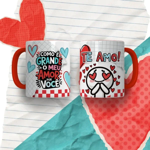 Celebre o Amor com 30 Artes para Caneca e Tubolata - JPG - Imagem 4