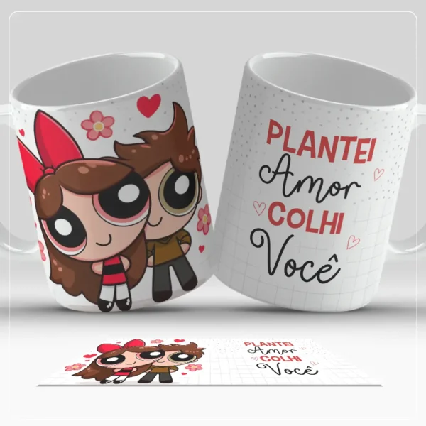 Crie Canecas Personalizadas - Arte para Dia dos Namorados