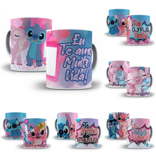 Dia dos Namorados Criativo: Artes para Canecas Stitch - Imagem 5