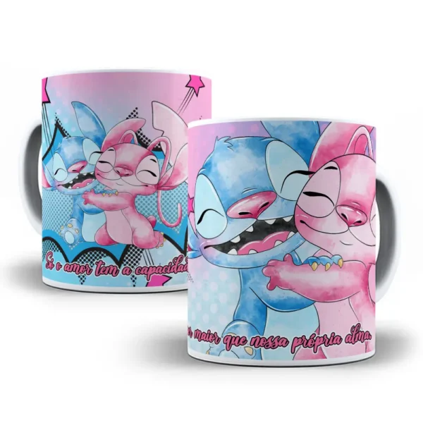 Dia dos Namorados Criativo: Artes para Canecas Stitch - Imagem 2