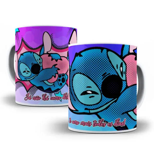 Dia dos Namorados Criativo: Artes para Canecas Stitch - Imagem 4