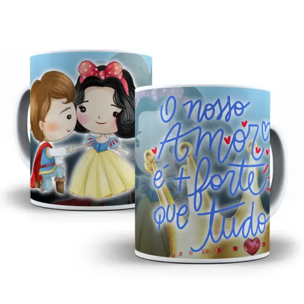 Templates Photoshop para Sublimação de Canecas Princesas - Imagem 7