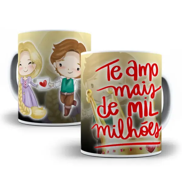 Templates Photoshop para Sublimação de Canecas Princesas - Imagem 9