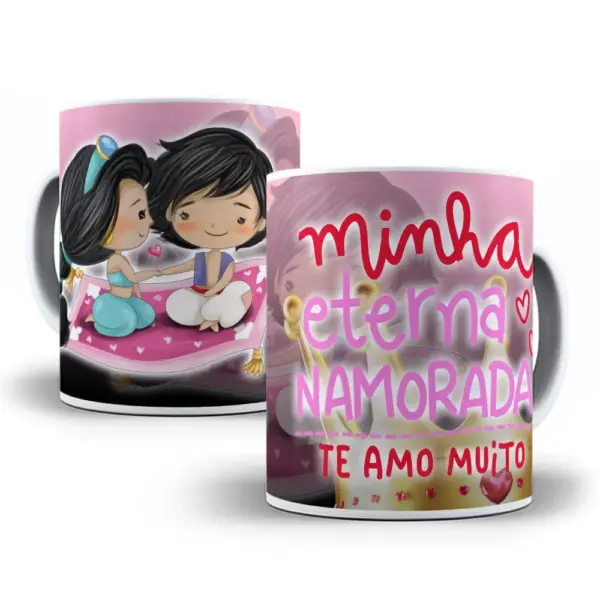 Templates Photoshop para Sublimação de Canecas Princesas - Imagem 2