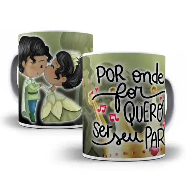 Templates Photoshop para Sublimação de Canecas Princesas - Imagem 3