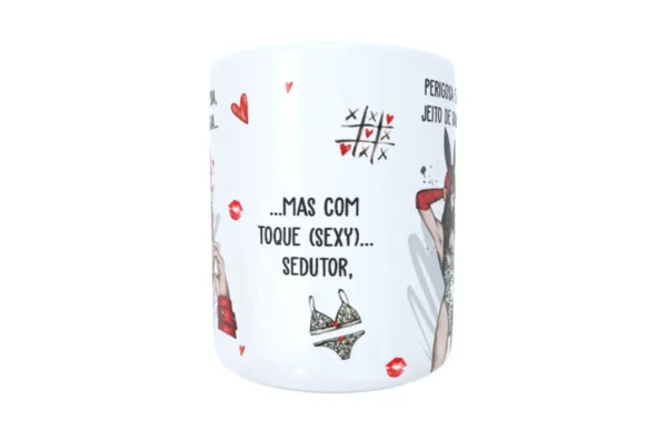Estampa para Caneca Estilo Perigosa e Linda para Sublimação - Imagem 6
