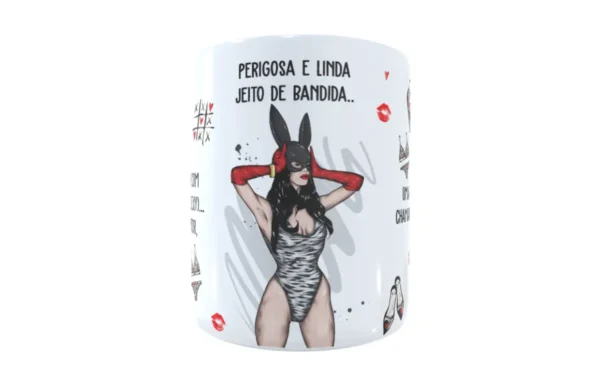 Estampa para Caneca Estilo Perigosa e Linda para Sublimação - Imagem 9