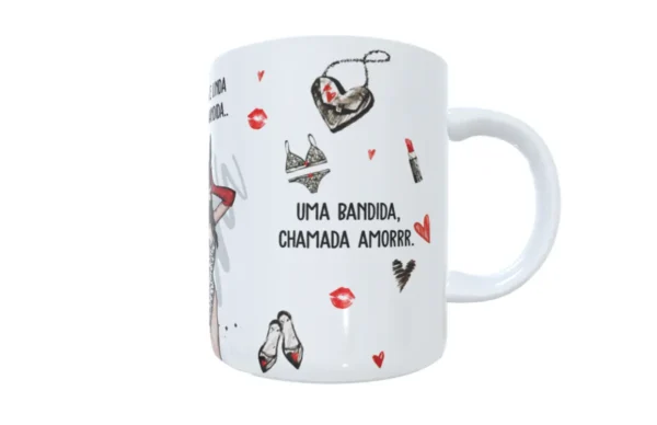 Estampa para Caneca Estilo Perigosa e Linda para Sublimação - Imagem 2