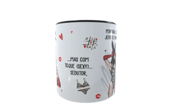 Estampa para Caneca Estilo Perigosa e Linda para Sublimação - Imagem 3