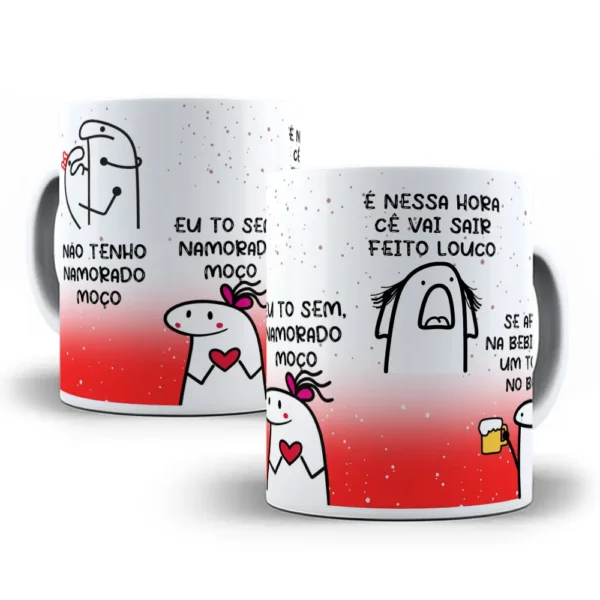 Gráfico para Caneca "Eu Não Tenho Namorado" em CDR - Imagem 2