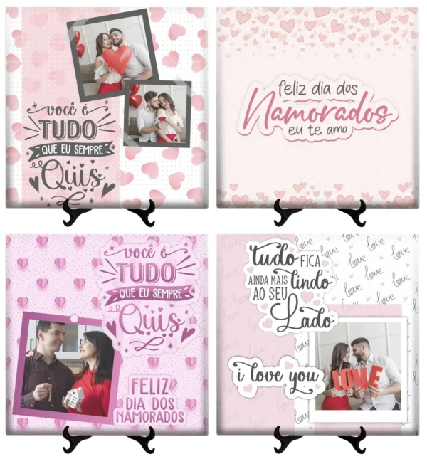 Templates de Azulejo e Caneca - Amor em Corel Draw - Imagem 3