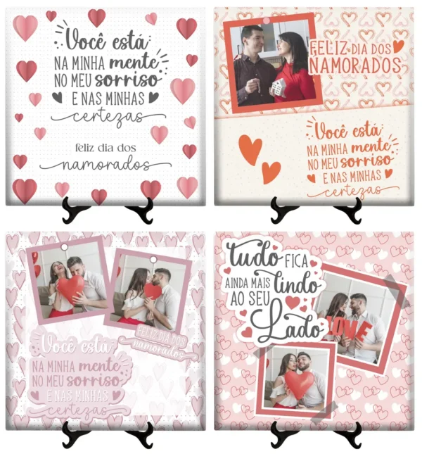 Templates de Azulejo e Caneca - Amor em Corel Draw