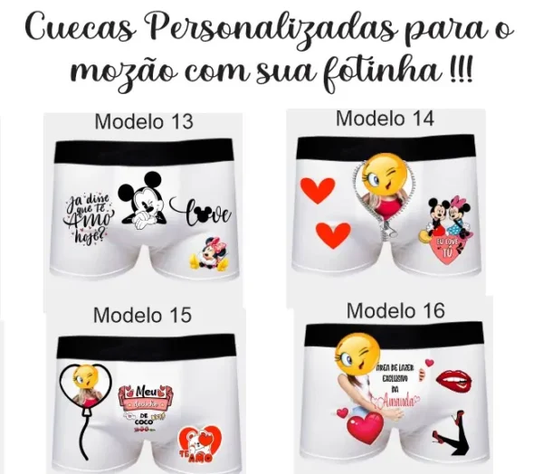 Estampas Divertidas em Corel para Lingerie Masculina - Imagem 2