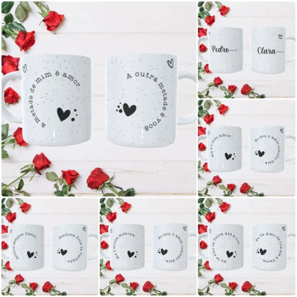 Estampas Canecas Dia dos Namorados - Estilo Minimalista - Imagem 2