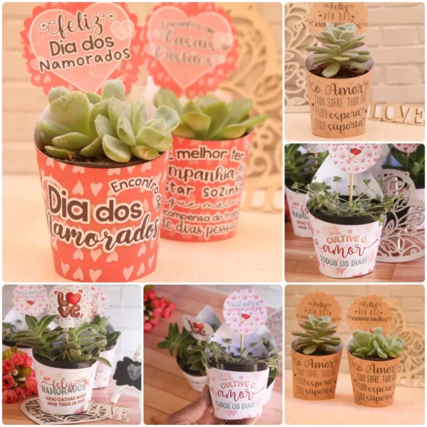 Presente DIY: Moldes de Suculentas para o Amor