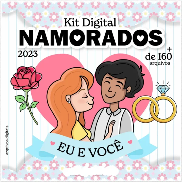 Kit Completo de Design para Dia dos Namorados PNG