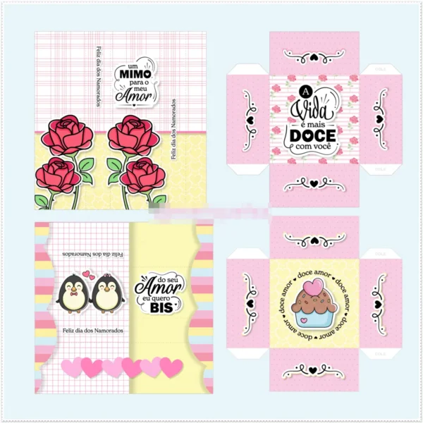 Kit Completo de Design para Dia dos Namorados PNG - Imagem 7