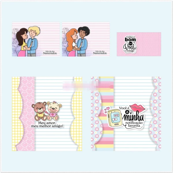 Kit Completo de Design para Dia dos Namorados PNG - Imagem 9