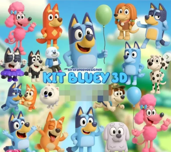 Transforme seu Projeto com o Kit Blue 3D em Formato PNG