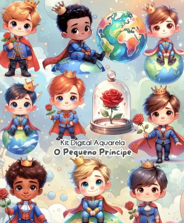 Download PNG Temático do Pequeno Príncipe - Kit Exclusivo